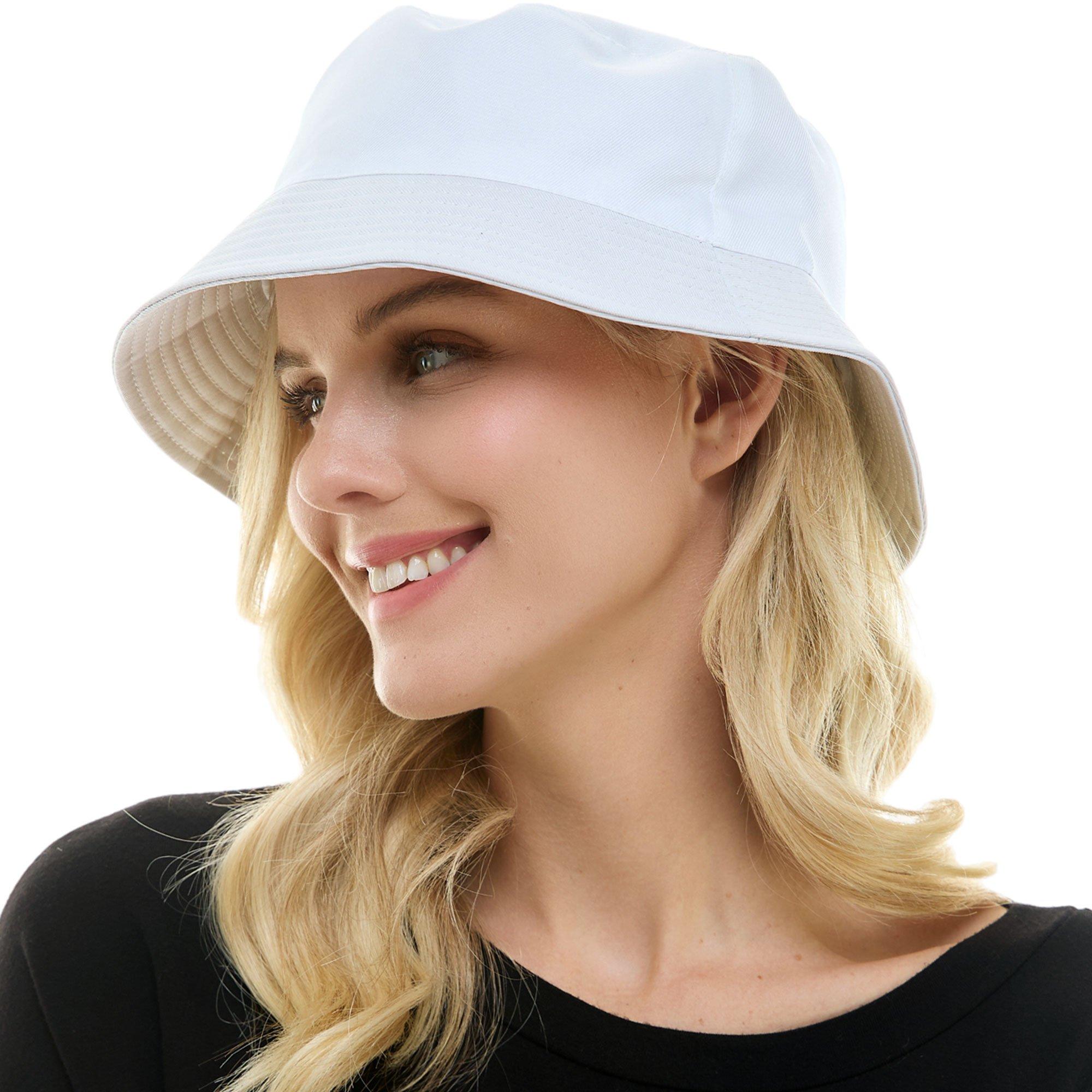 Classic White Bucket Hat | Party City