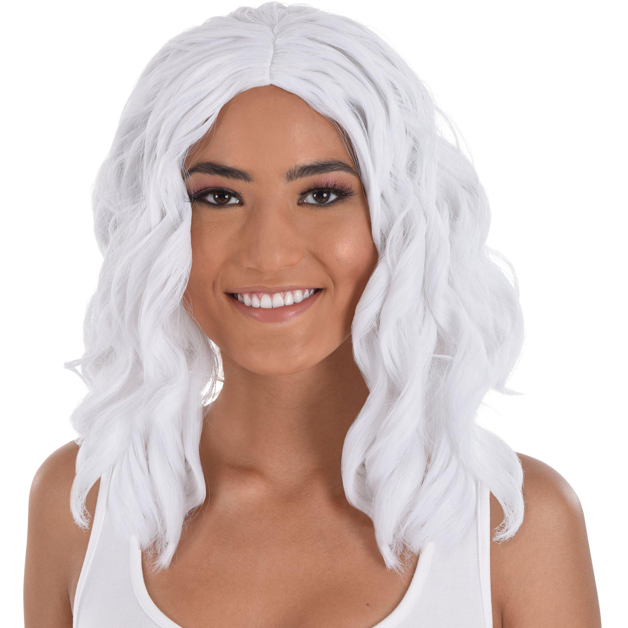 White Body Wave Wig Party City 5536