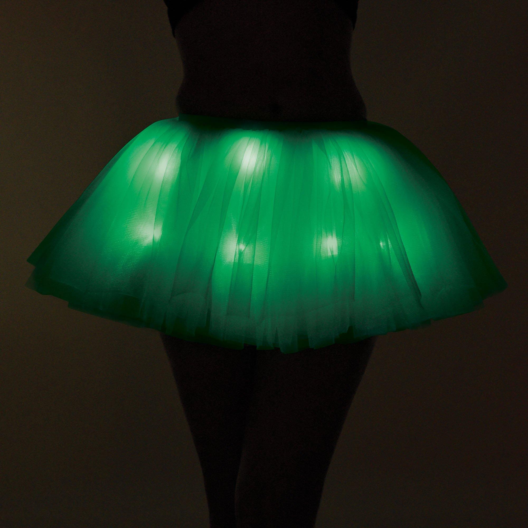 Adult Light-Up Festive Green Tutu