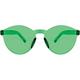 Frameless Festive Green Glasses