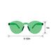 Frameless Festive Green Glasses