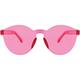 Frameless Bright Pink Glasses