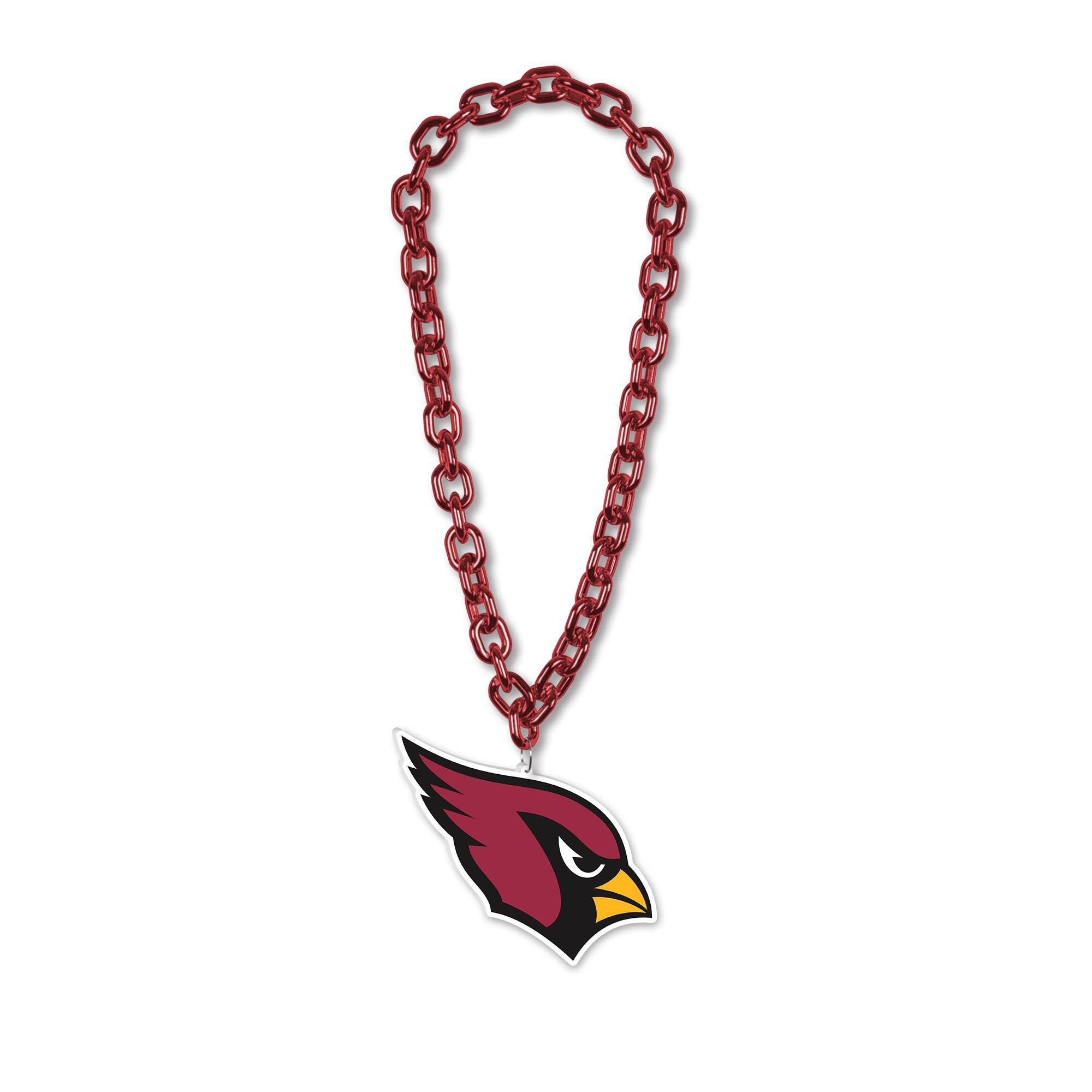 Arizona Cardinals Oversized Chain Logo Necklace, 38in