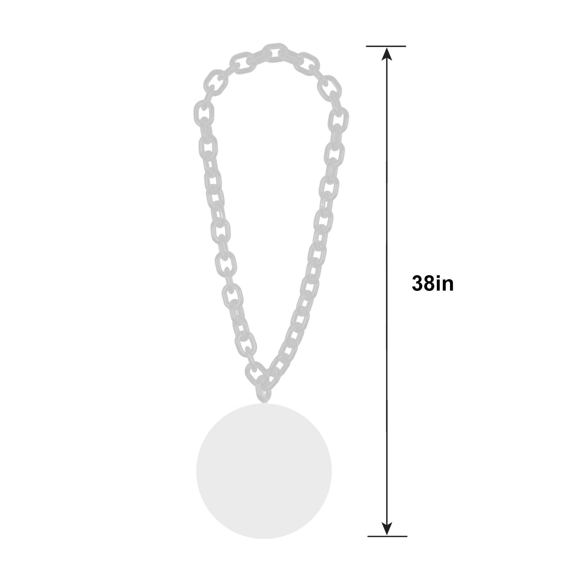 Atlanta Falcons Oversized Chain Logo Necklace, 38in