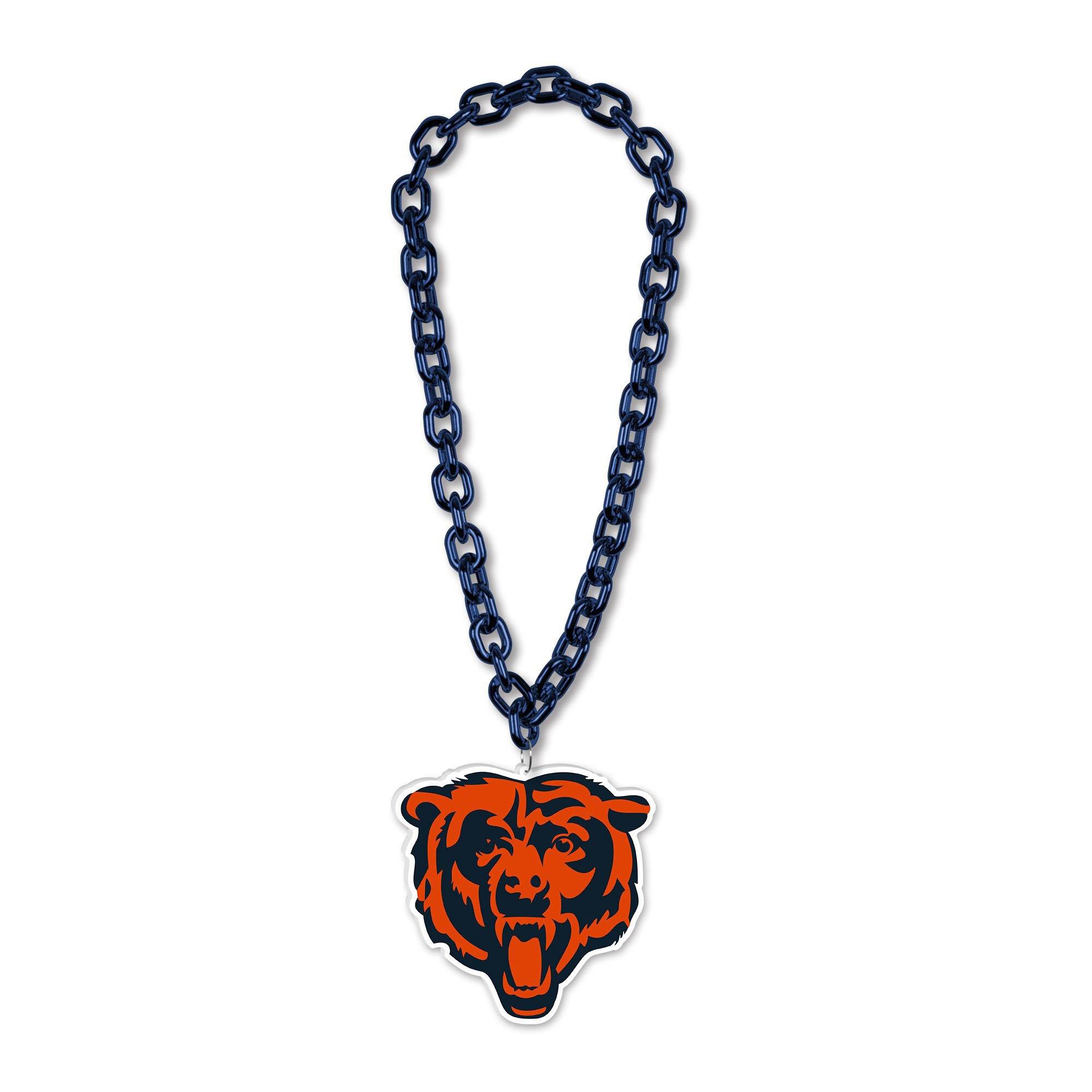 Chicago Bears Oversized Chain Logo Necklace, 38in