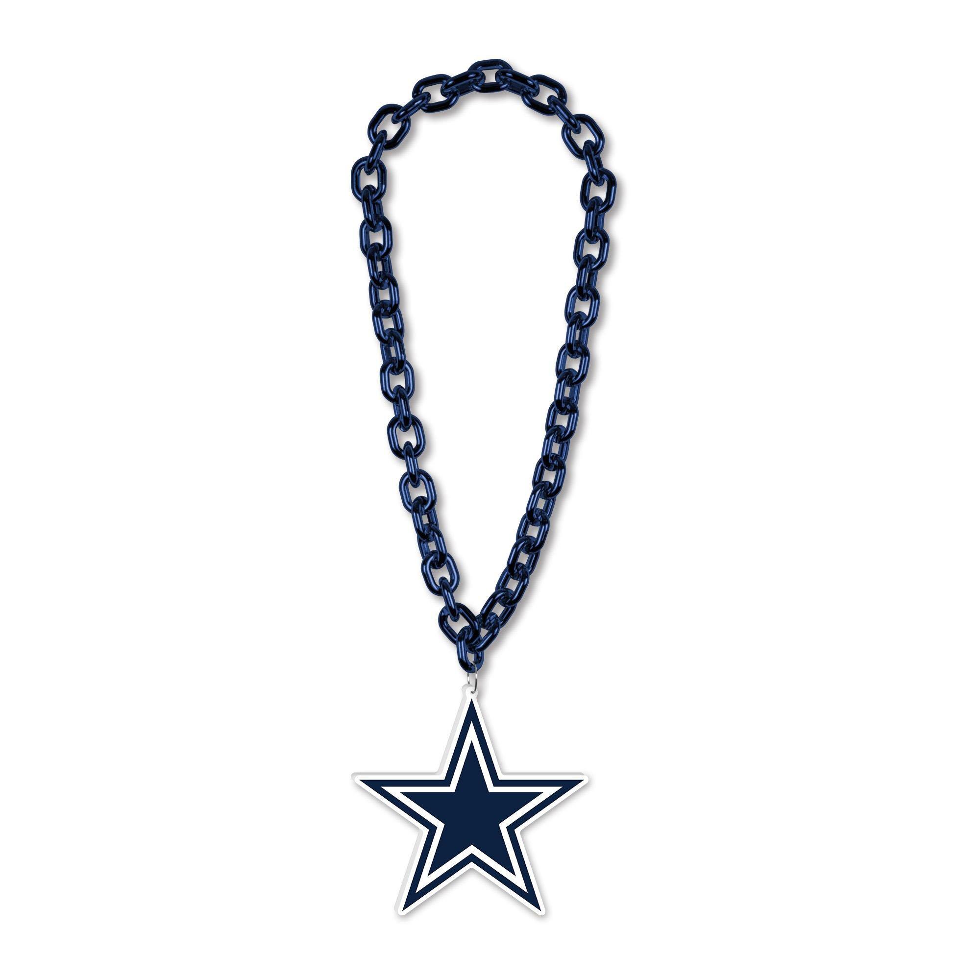 Dallas Cowboys Oversized Chain Logo Necklace, 38in