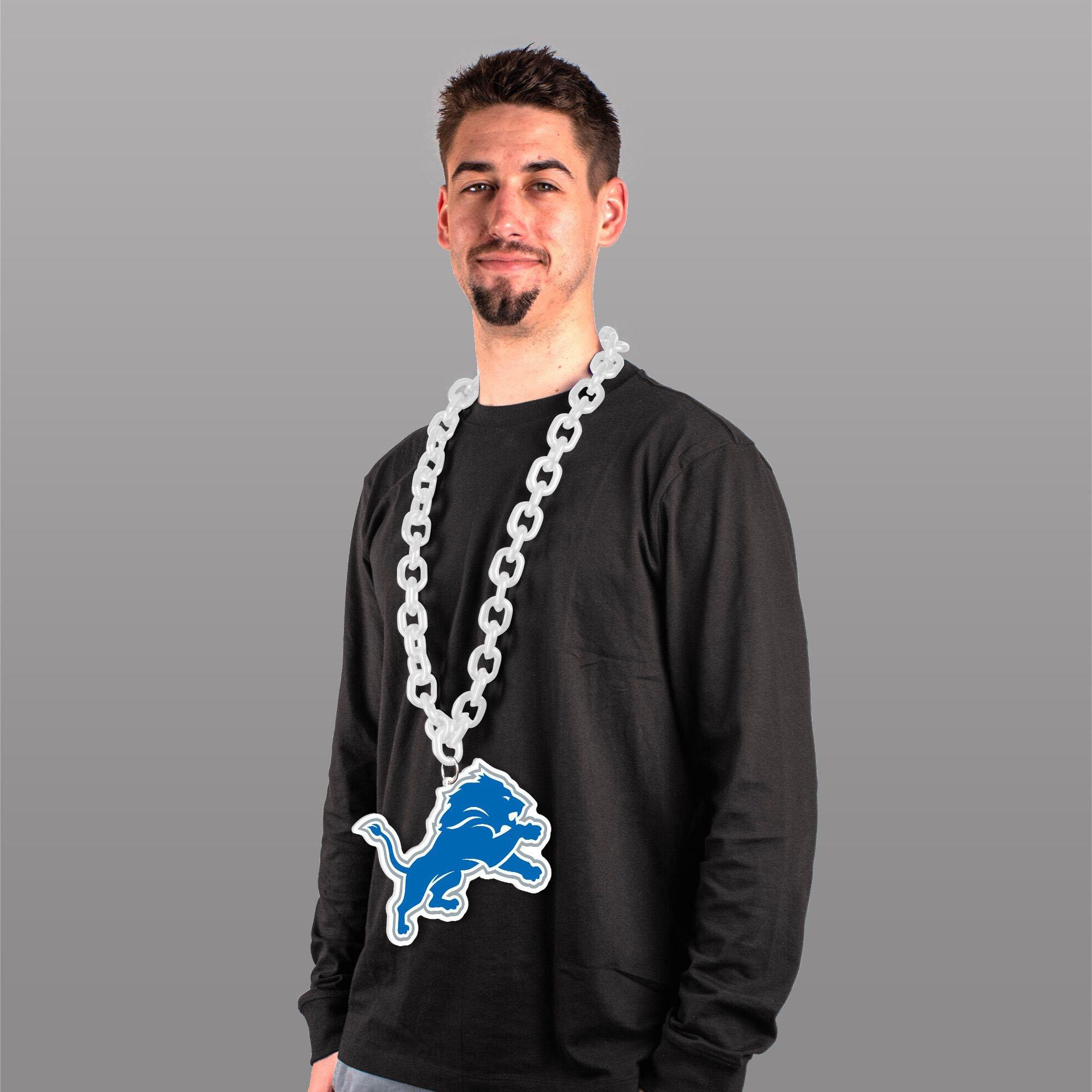 Oversized Chain Logo Necklace, 38in