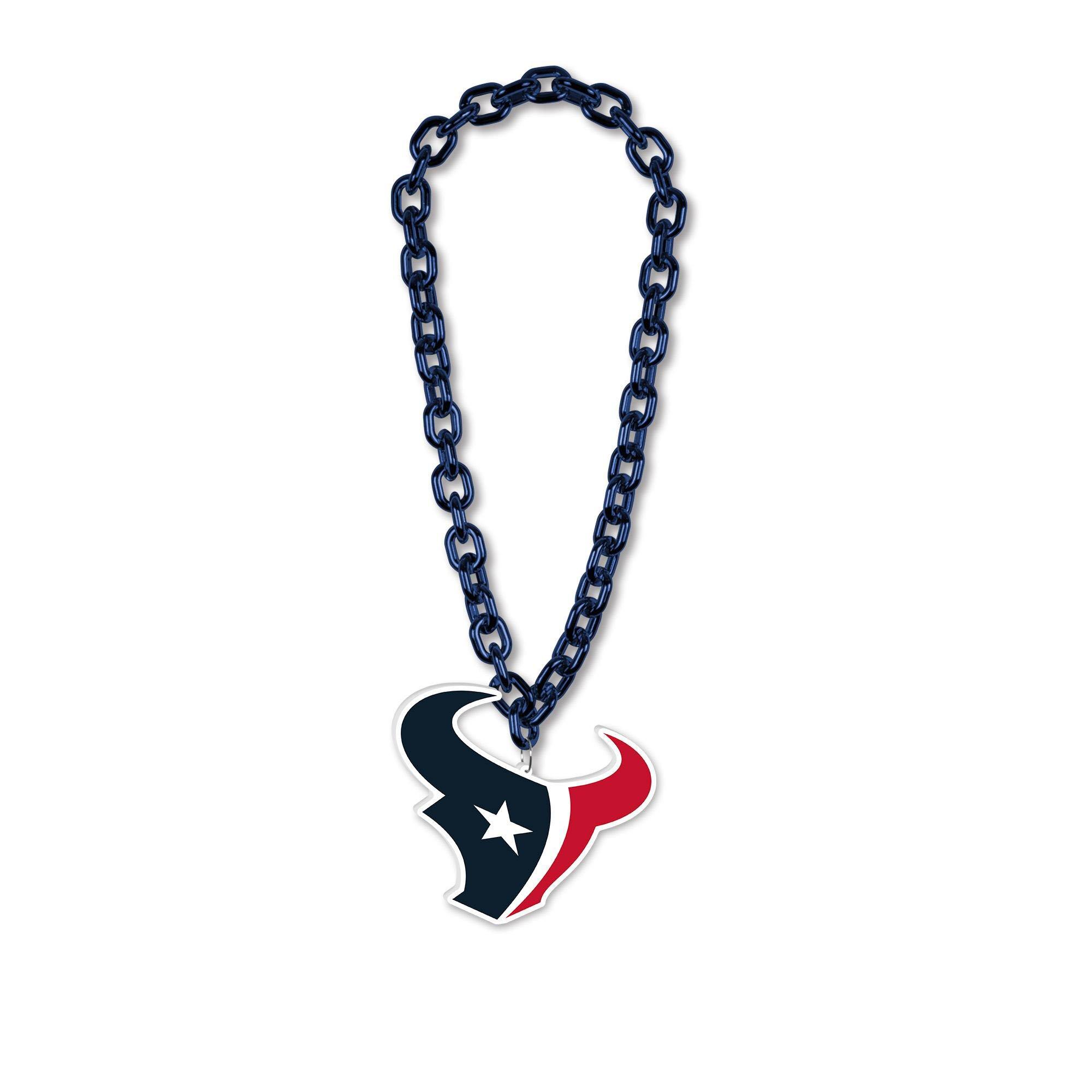 Houston Texans Oversized Chain Logo Necklace, 38in