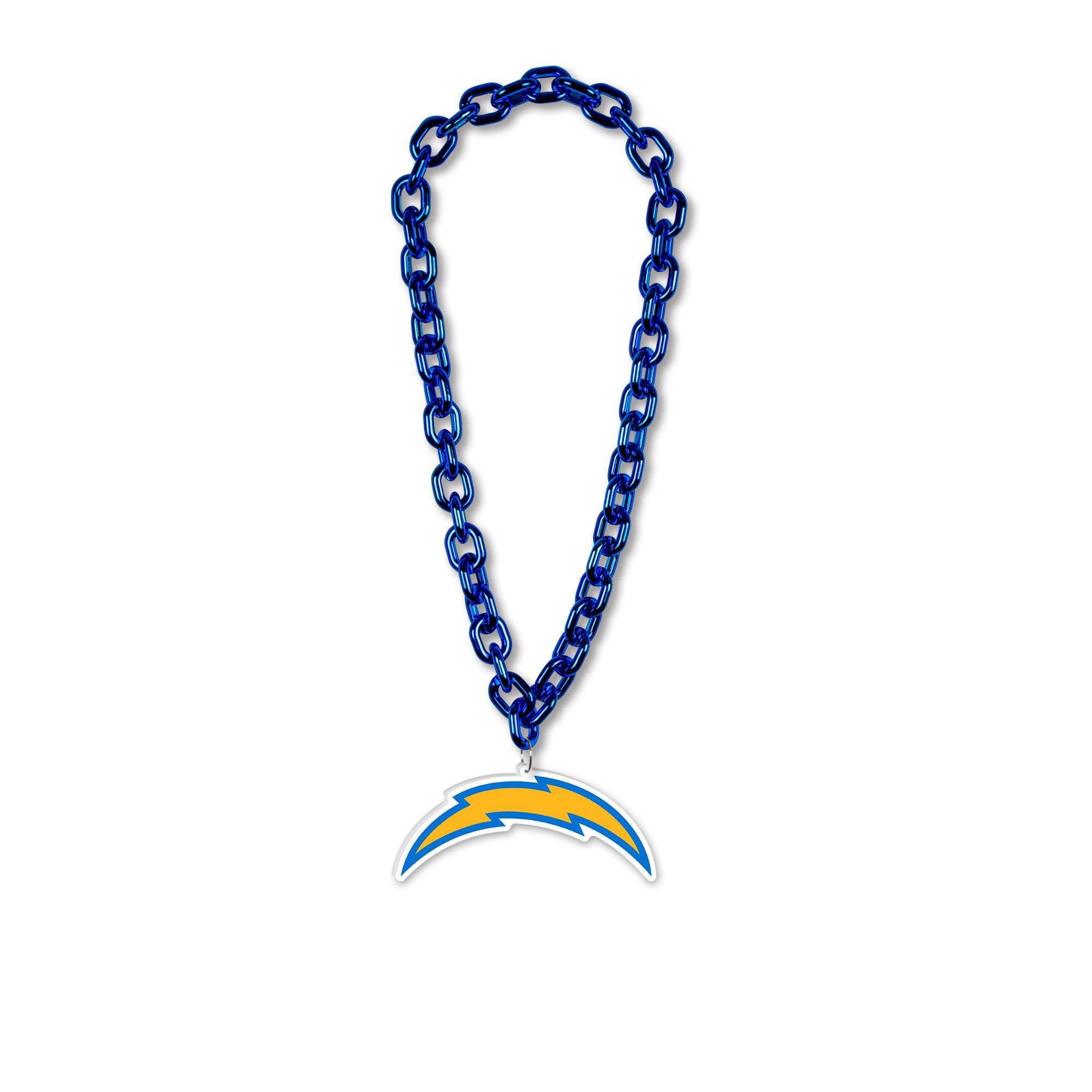 Los Angeles Chargers Oversized Chain Logo Necklace, 38in