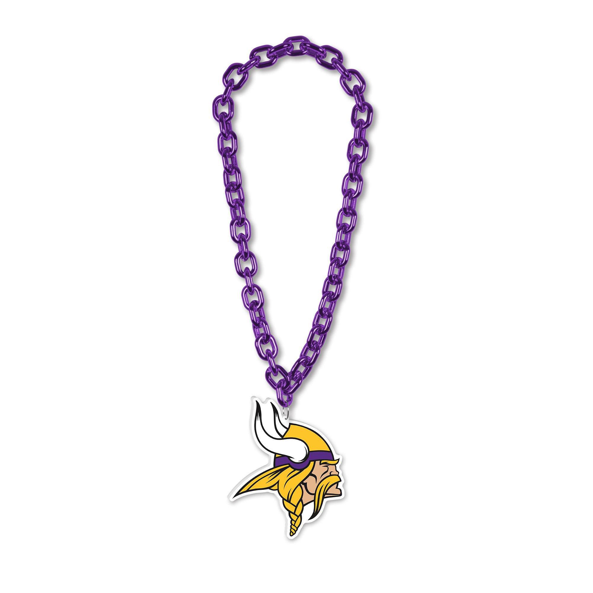 Minnesota Vikings Oversized Chain Logo Necklace, 38in