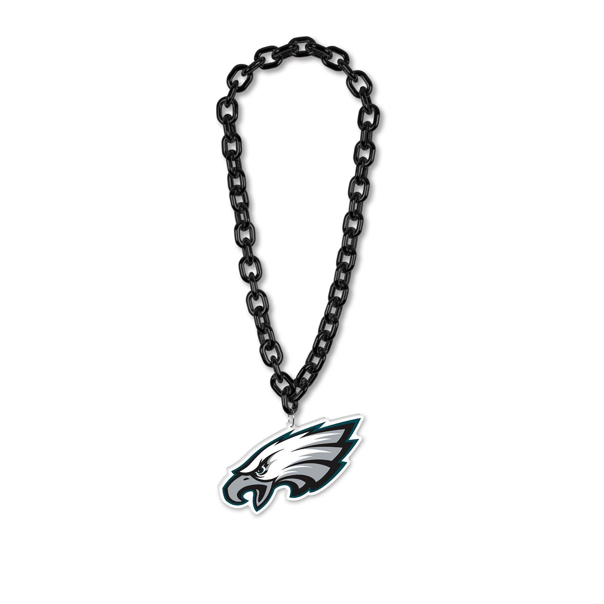 Philadelphia Eagles Oversized Chain Logo Necklace, 38in