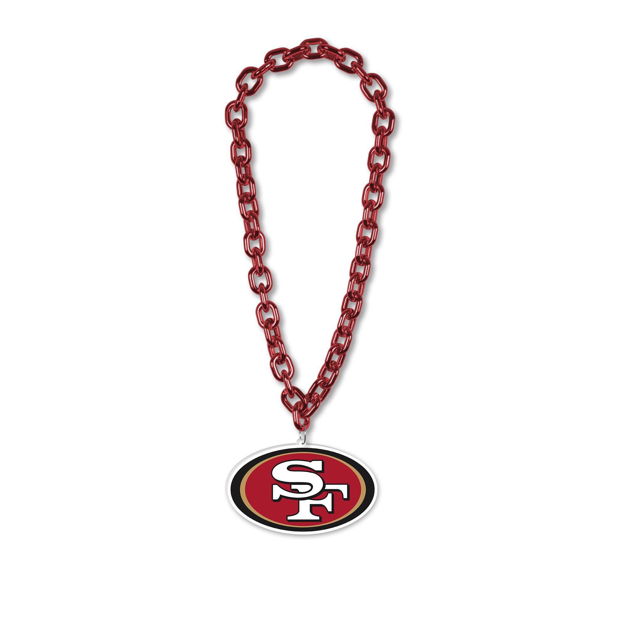 San Francisco 49ers Oversized Chain Logo Necklace, 38in