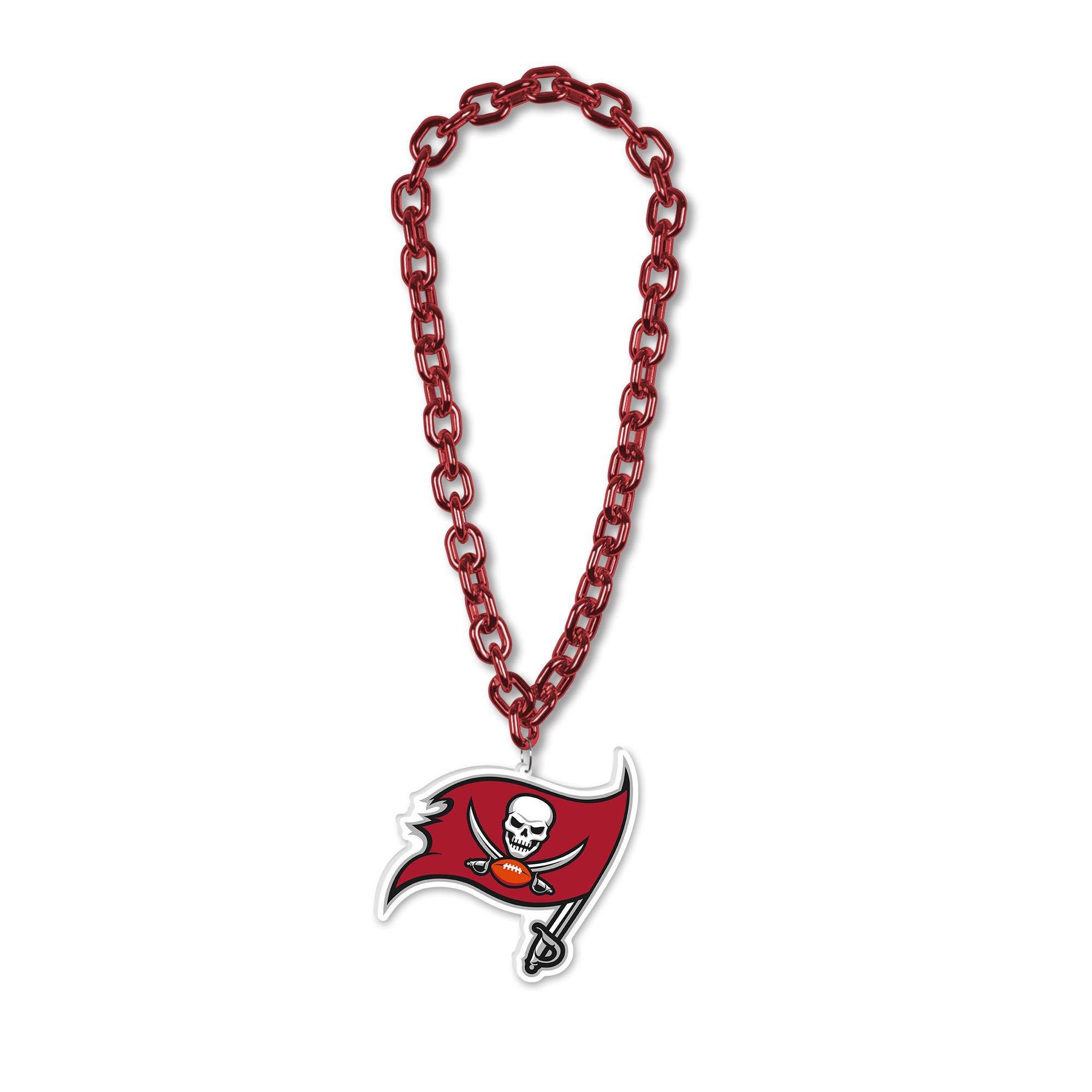 Tampa Bay Buccaneers Oversized Chain Logo Necklace, 38in