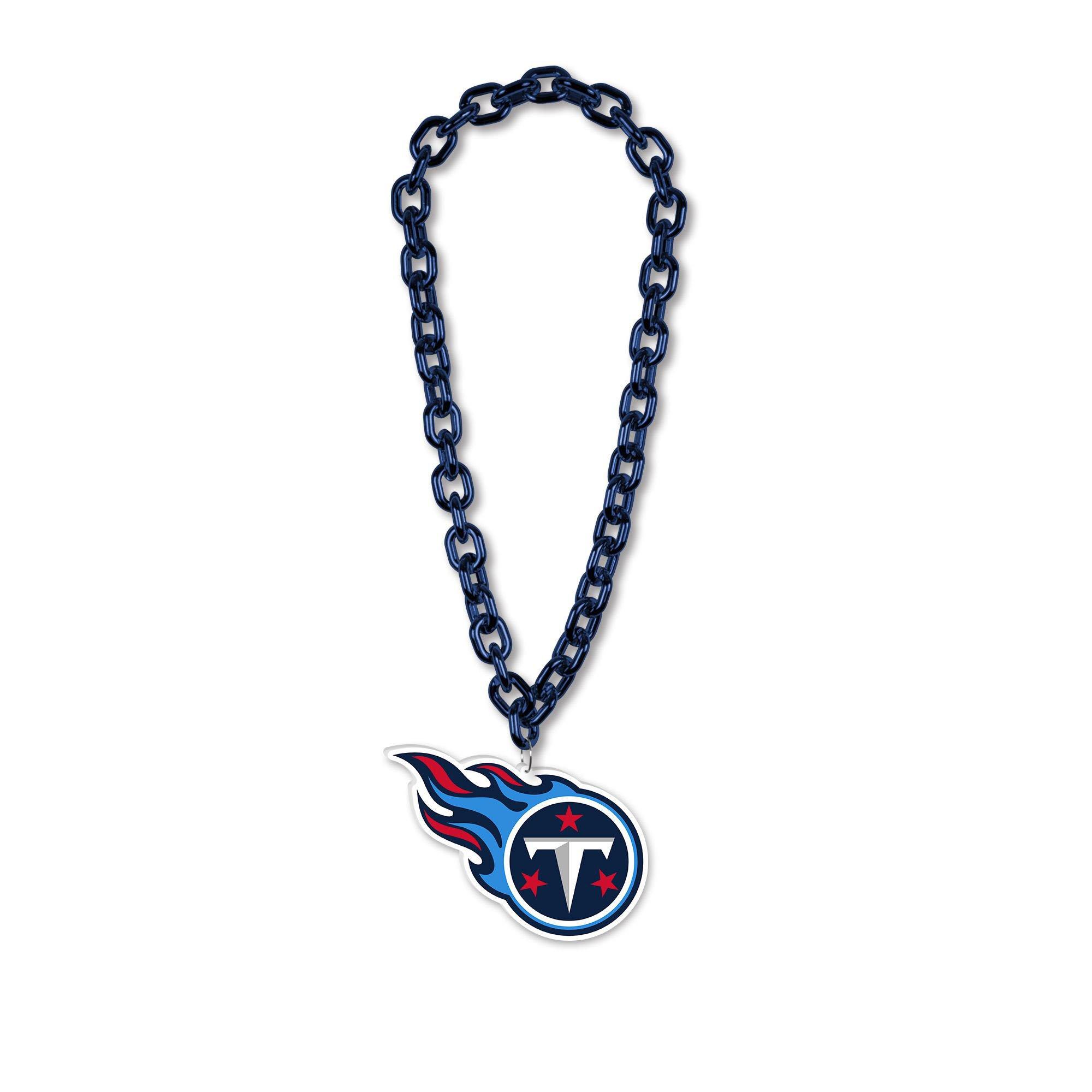 Tennessee Titans Oversized Chain Logo Necklace, 38in