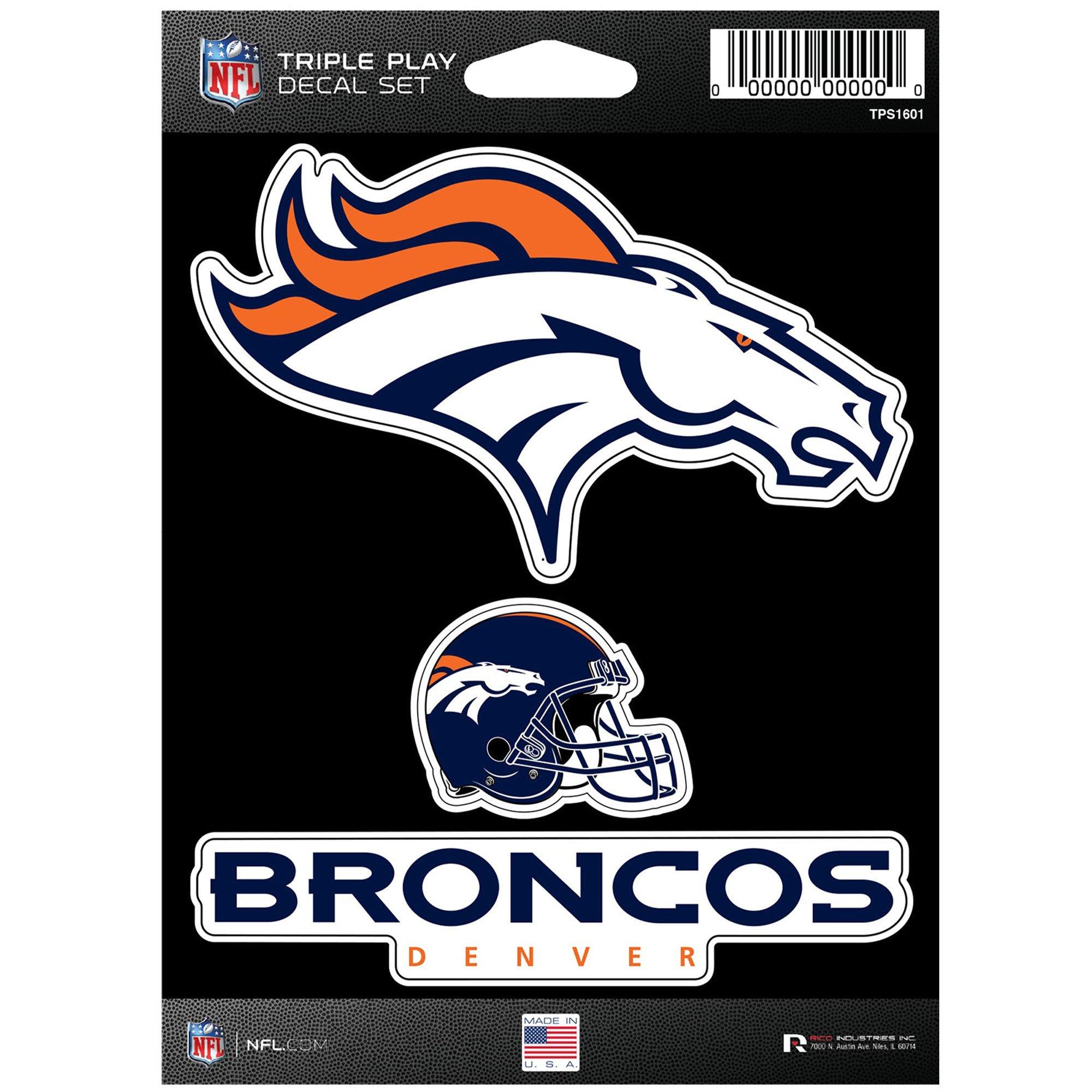 NFL Teams Triple Play Decal Set, 3pc