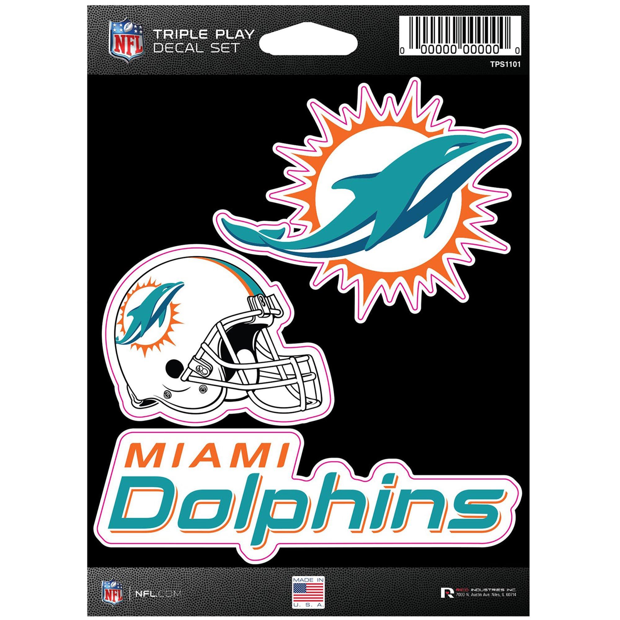 NFL Teams Triple Play Decal Set, 3pc