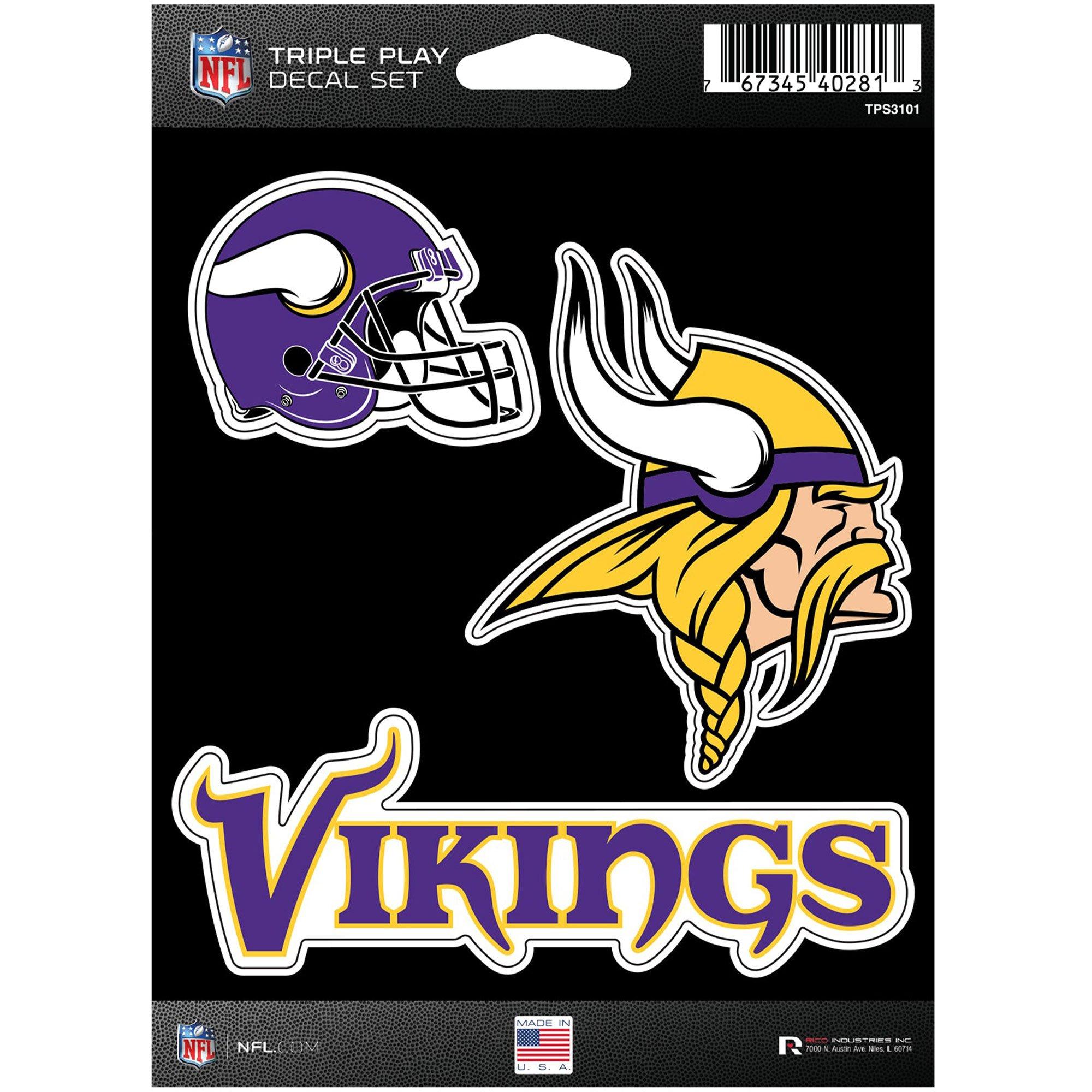 NFL Teams Triple Play Decal Set, 3pc