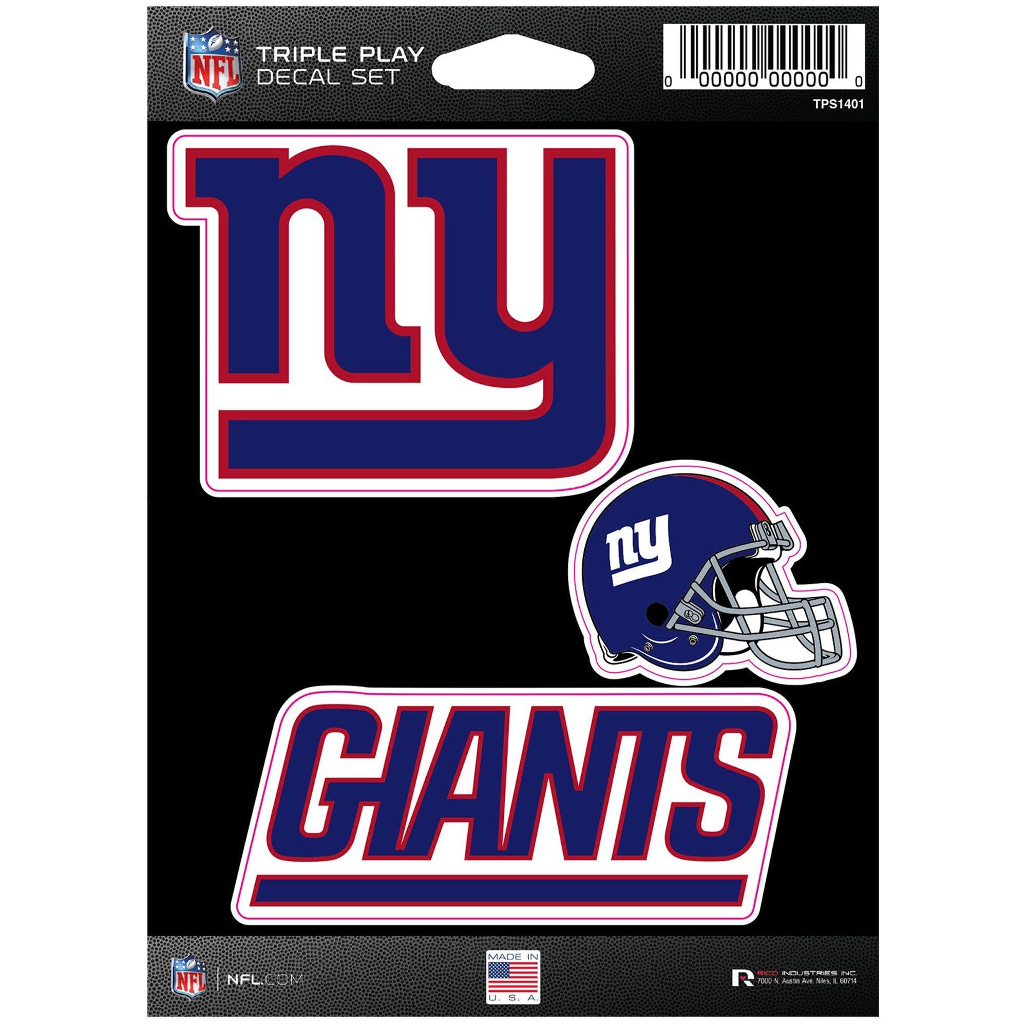 NFL Teams Triple Play Decal Set, 3pc