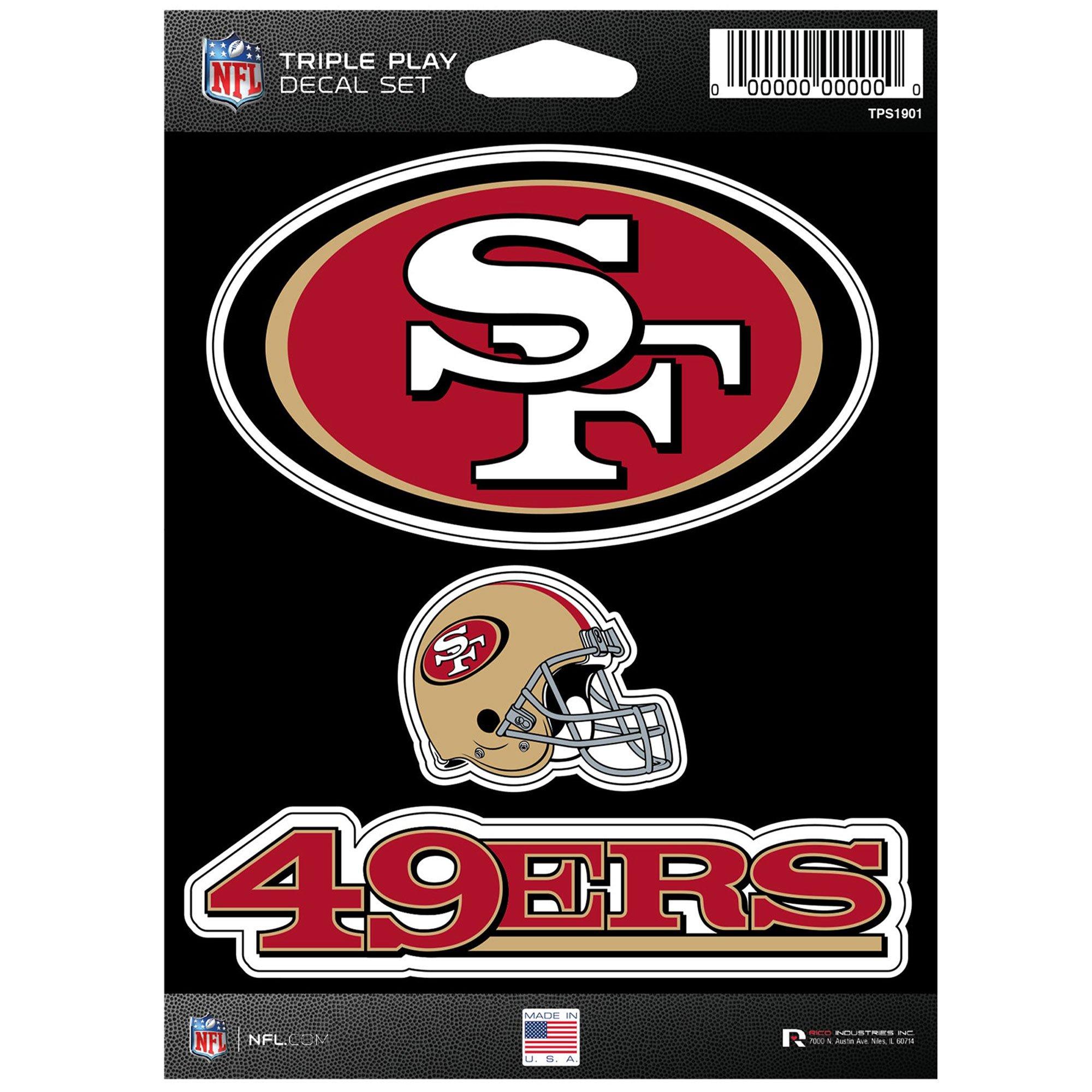 NFL Teams Triple Play Decal Set, 3pc