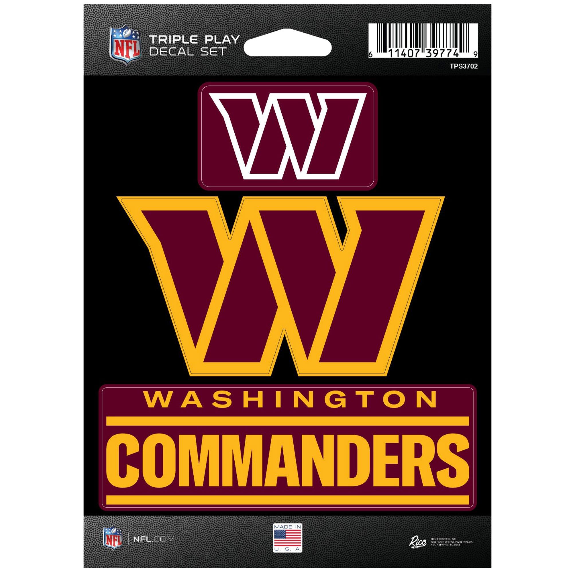 NFL Teams Triple Play Decal Set, 3pc