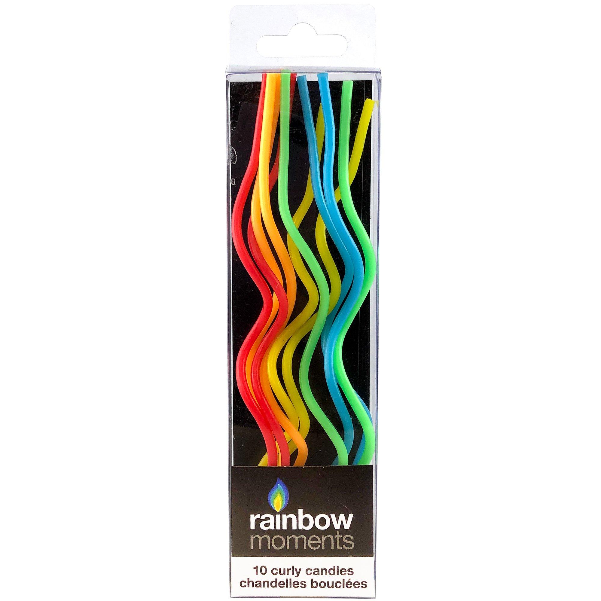 Curly Birthday Candles, 5.9in, 10ct