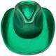 Metallic Festive Green Cowboy Hat
