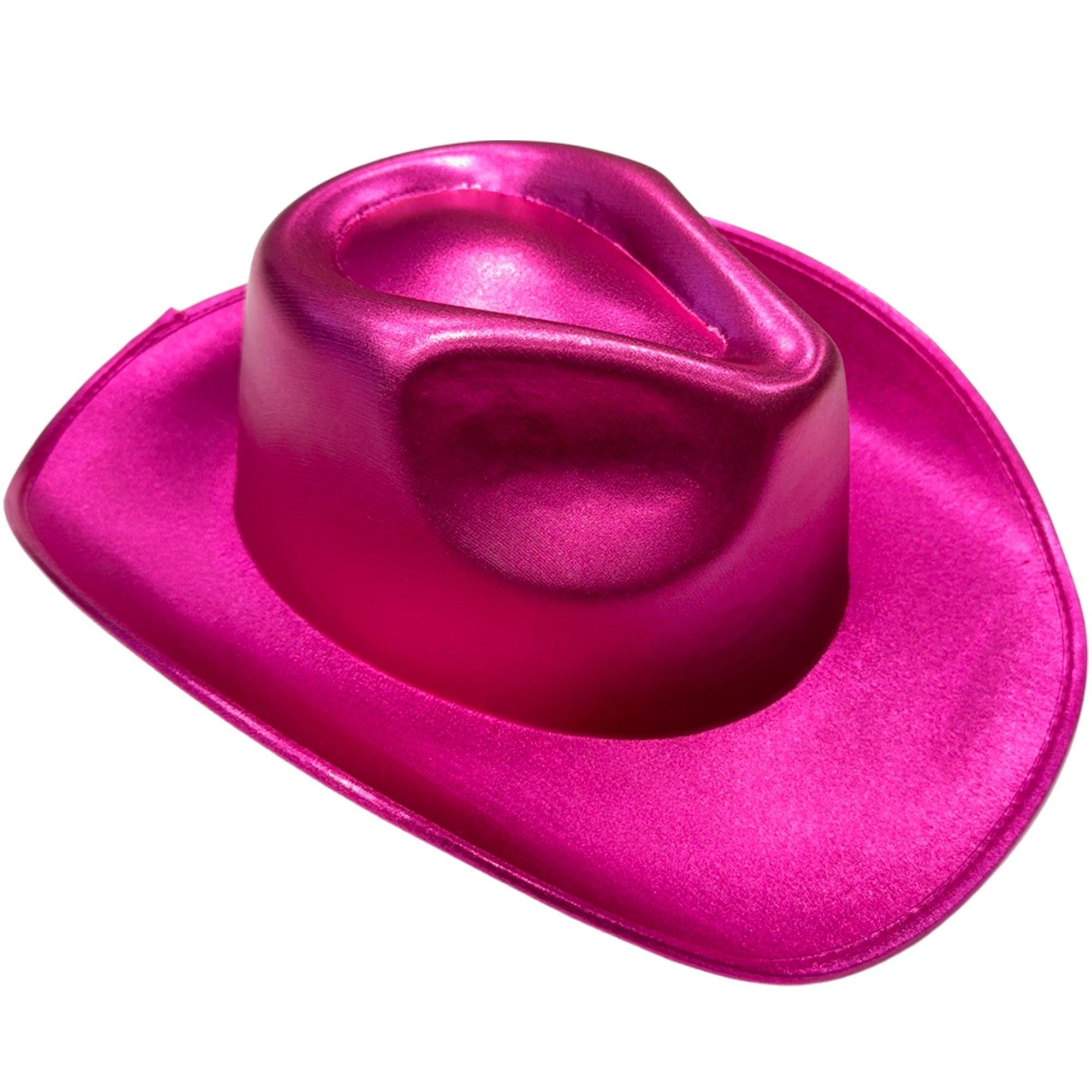 Metallic Hot Pink Cowboy Hat