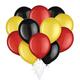 Red, Yellow, & Black Latex Balloon Bouquet, 12pc