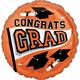 Orange Congrats Grad Foil Balloon Bouquet, 12pc - True to Your School