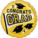 Yellow Congrats Grad Foil Balloon Bouquet, 12pc - True to Your School