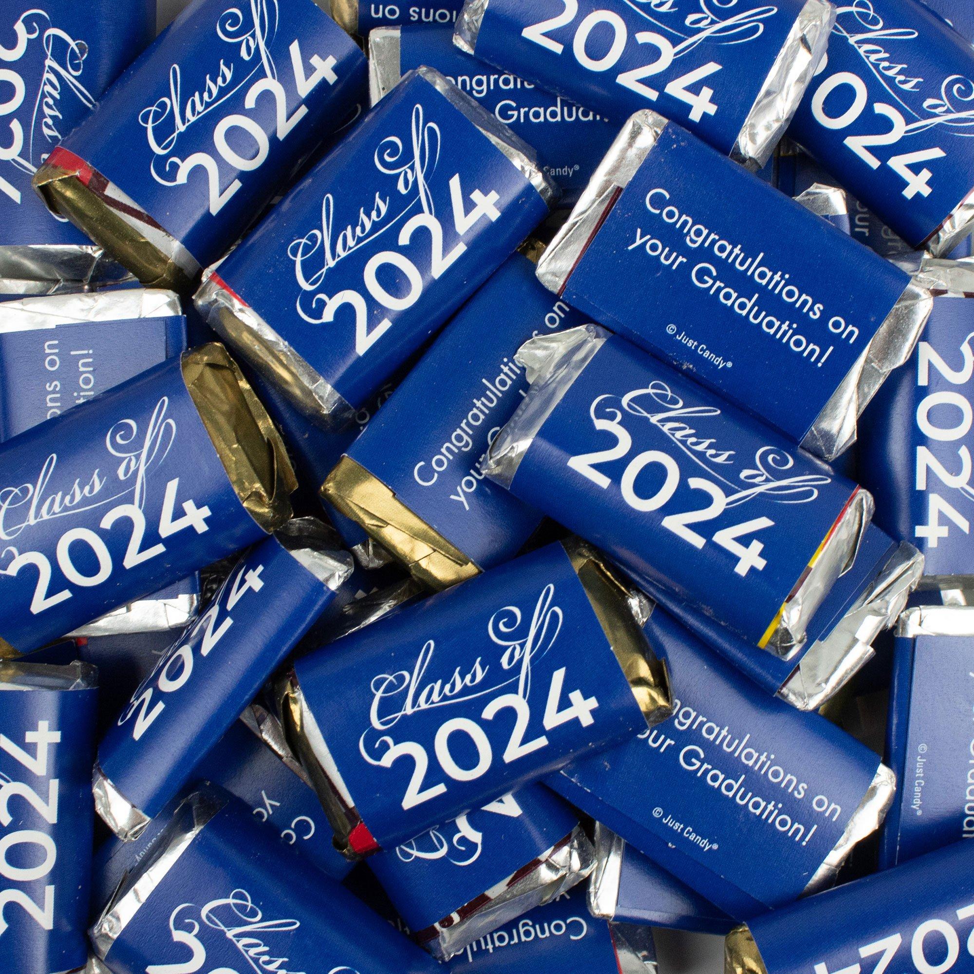 Blue Class of 2024 Graduation Hershey's Assorted Miniatures, 12oz, 40pc