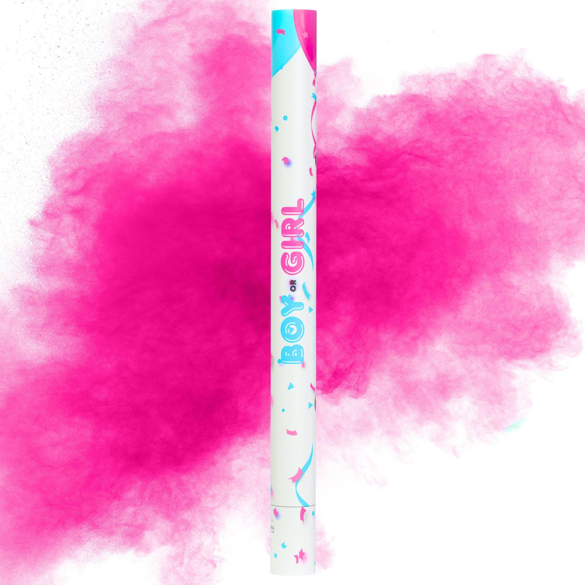 Girl Gender Reveal Pink Powder Cannon, 24in