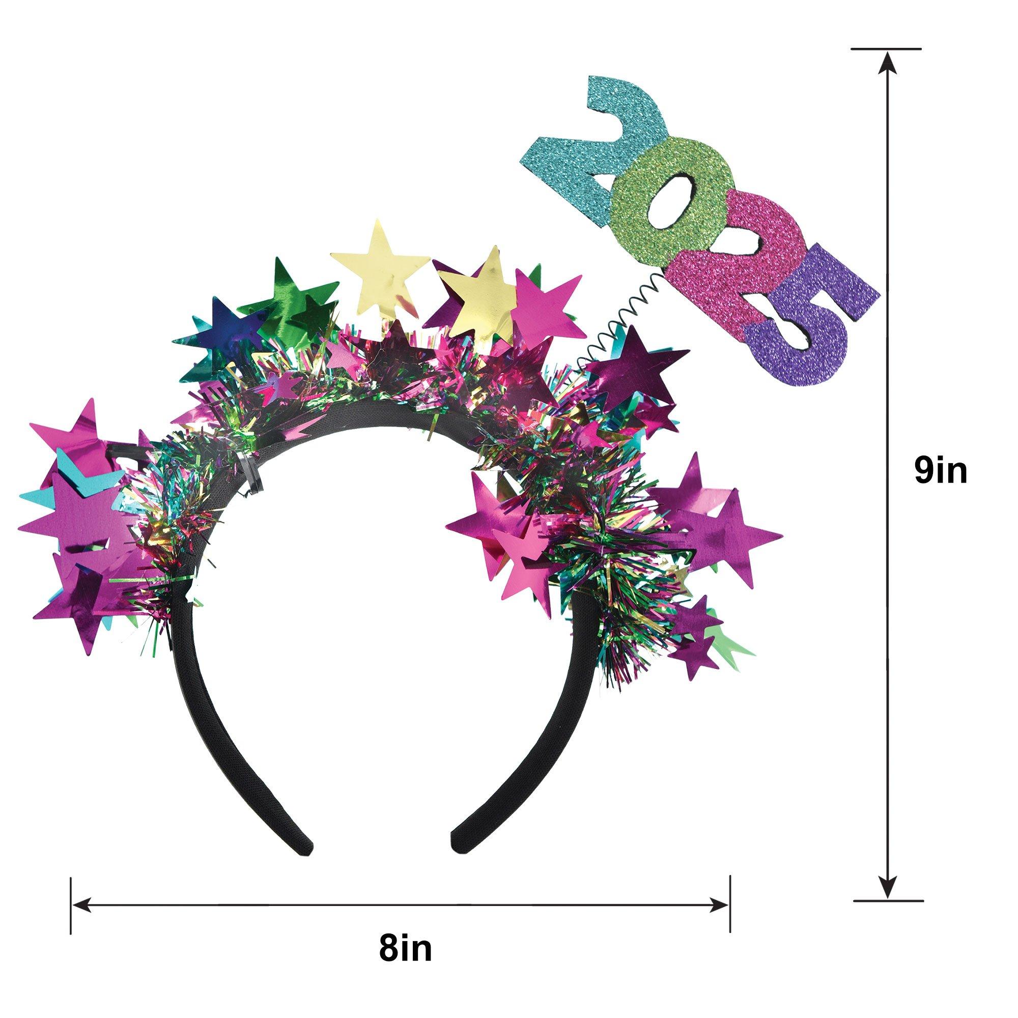 Colorful Starlight 2025 Tinsel Headband