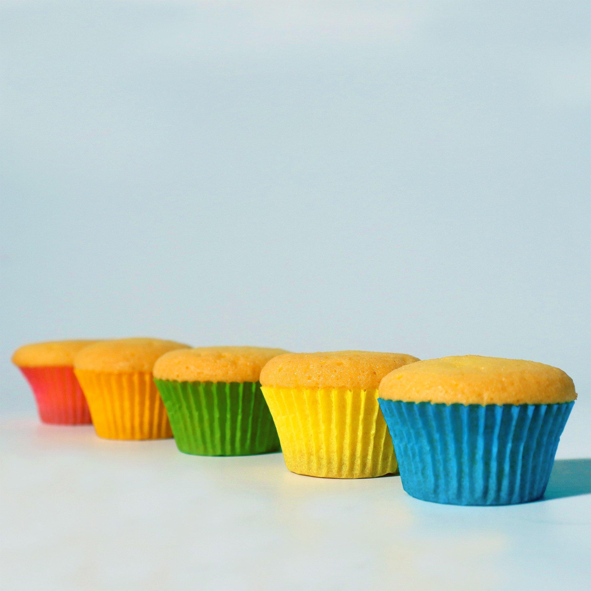 PME Pastel Mini Cupcake Cases, 1.9in, 100ct