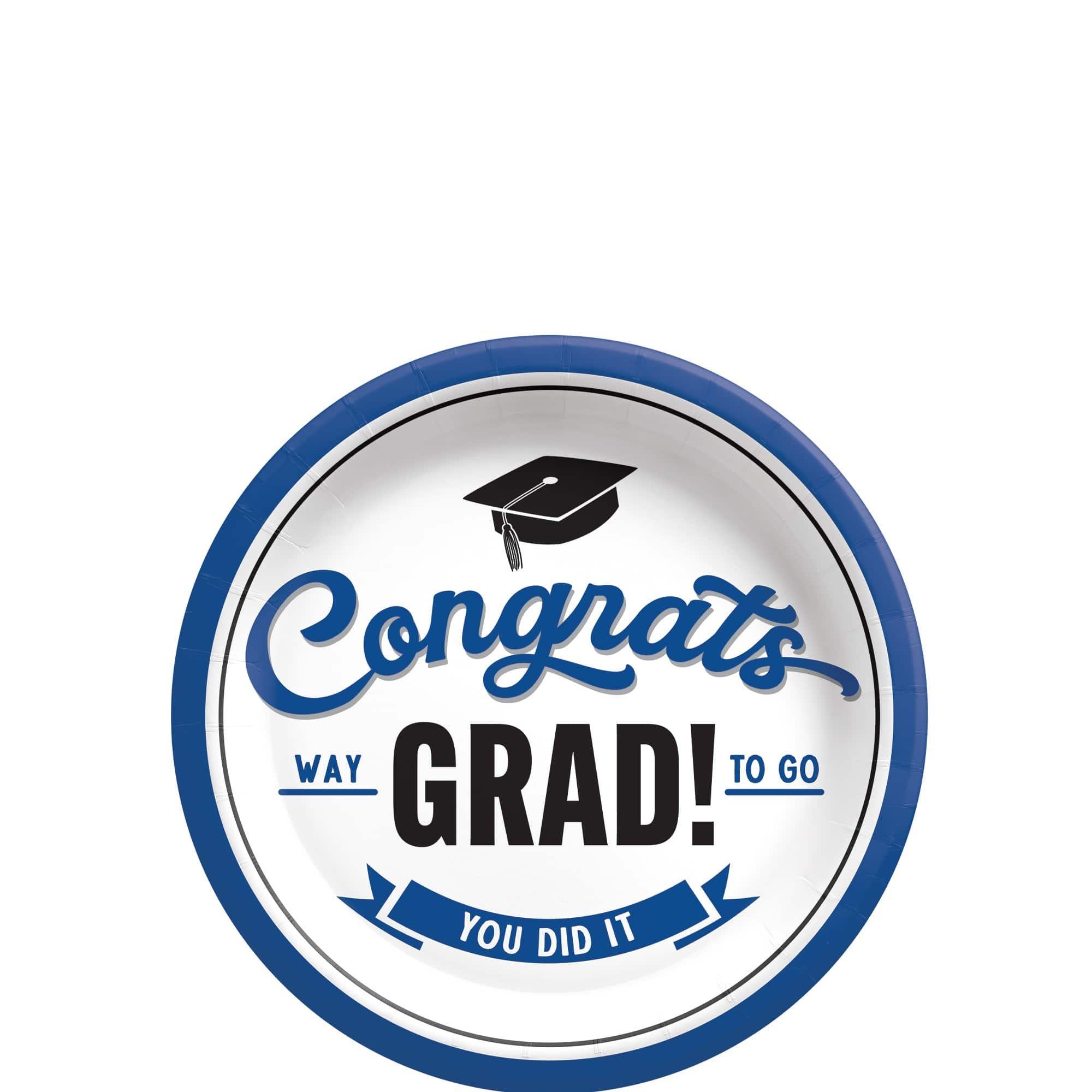 Green School Spirit Paper Dessert Plates, 8ct