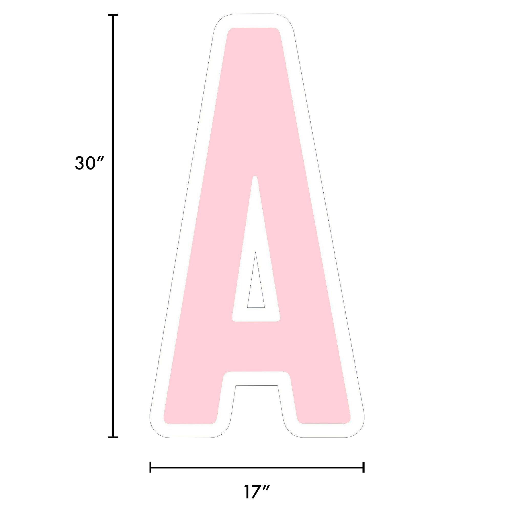 Light Pink Letter A | Sticker