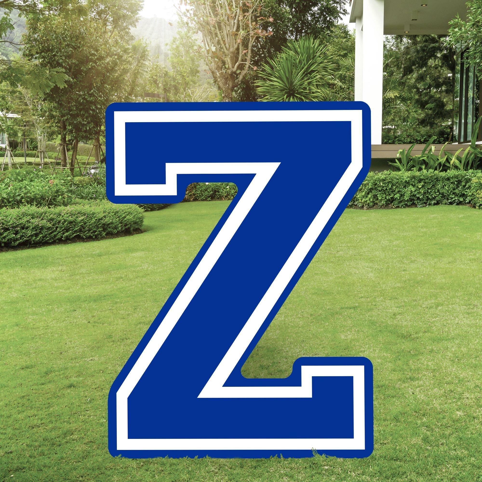 blue letter z