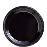 Black Plastic Dessert Plates 20ct