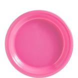 Bright Pink Plastic Dessert Plates, 7in, 50ct