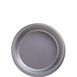 Silver Plastic Dessert Plates, 7in, 50ct