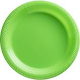 Kiwi Green Plastic Dinner Plates, 10.25in, 50ct