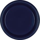 True Navy Blue Plastic Dinner Plates, 10.25in, 50ct