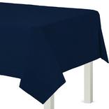 True Navy Flannel-Backed Vinyl Tablecloth, 54in x 108in