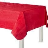 Red Flannel-Backed Vinyl Tablecloth, 54in x 108in
