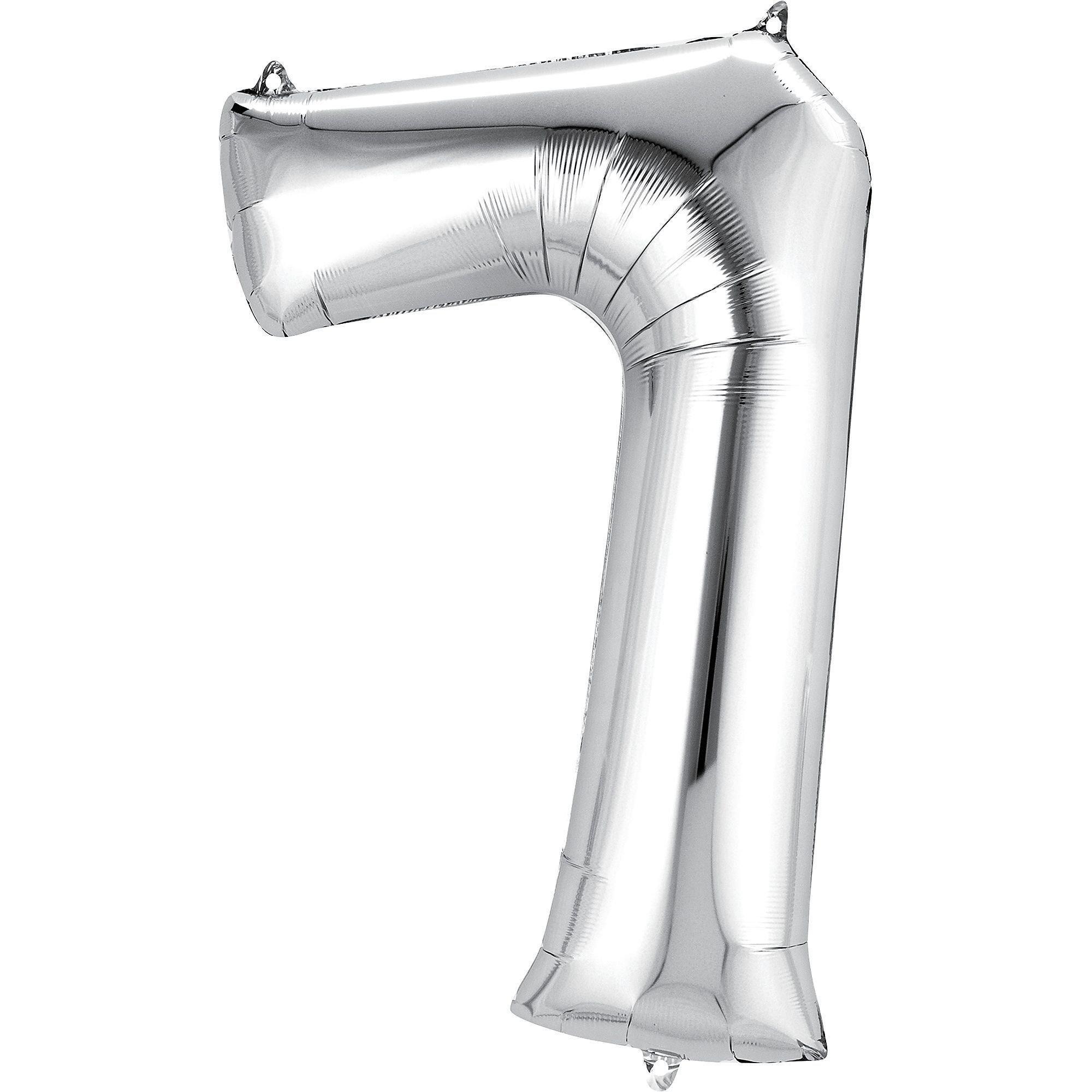 34in Silver Number Balloon (0)