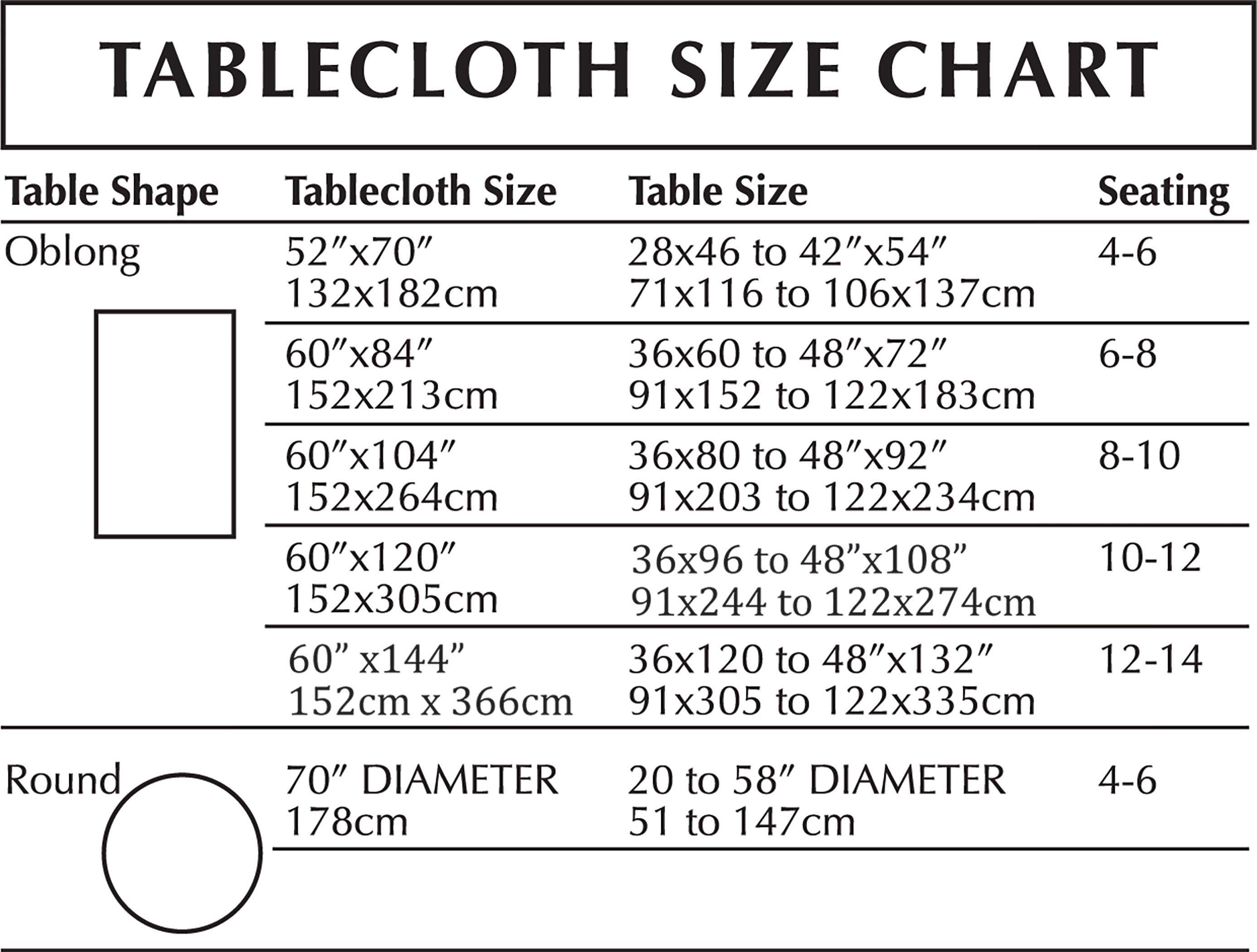 Metallic Gold Fabric Tablecloth - Size - 60 x 84