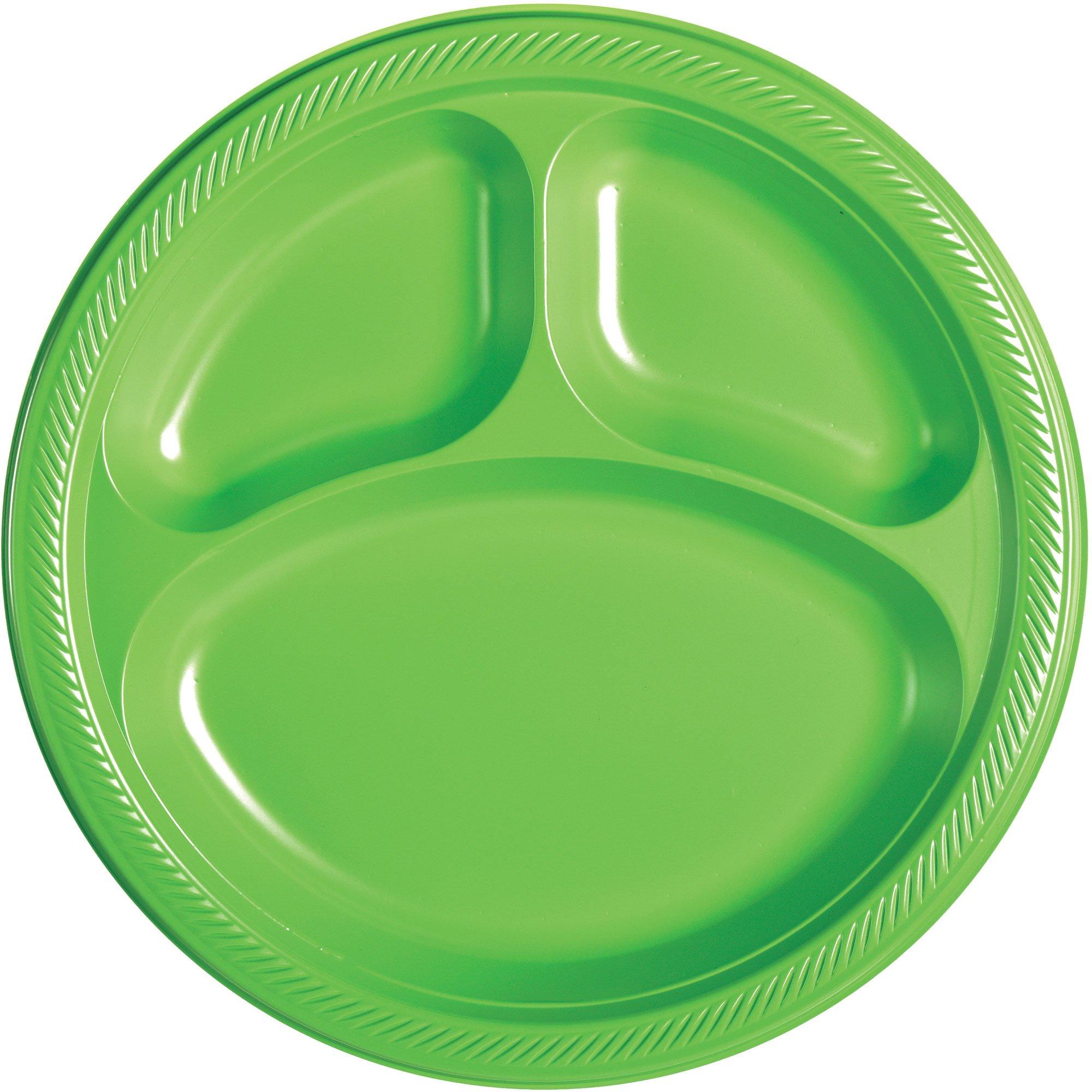 Disposable Plastic Plates Kiwi, 7 Inches Plastic Dessert Plates, Strong and  Sturdy Disposable Plates for Party, Dinner, Holiday, Picnic, or Travel