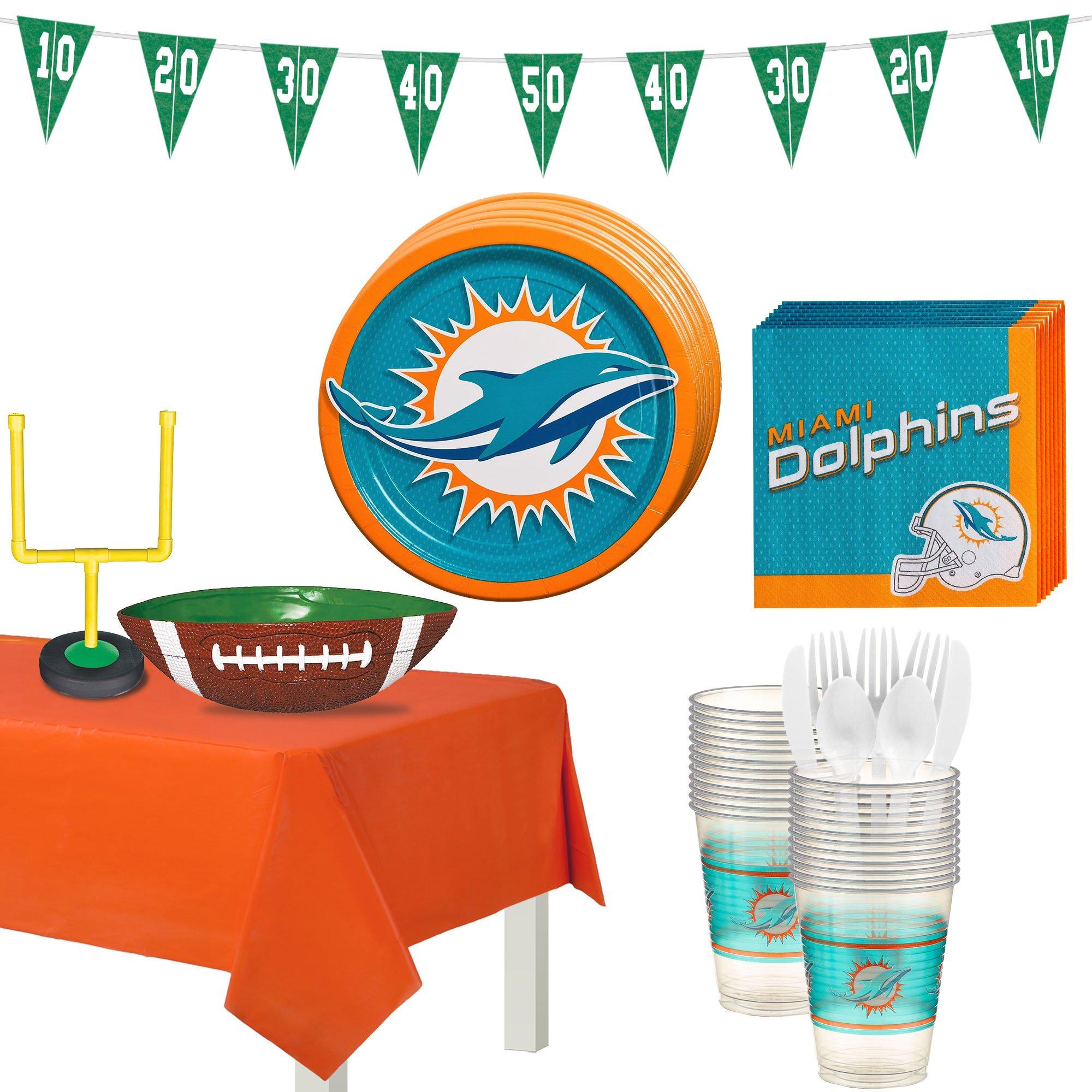 Miami Dolphins Party Supplies Pack