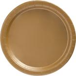 Gold Extra Sturdy Paper Dinner Plates, 10in, 20ct