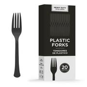 Festive Green Premium Plastic Forks, 20ct